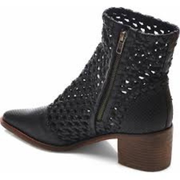 Free People In the Loop woven leather side zip boot - Picture 2 of 4